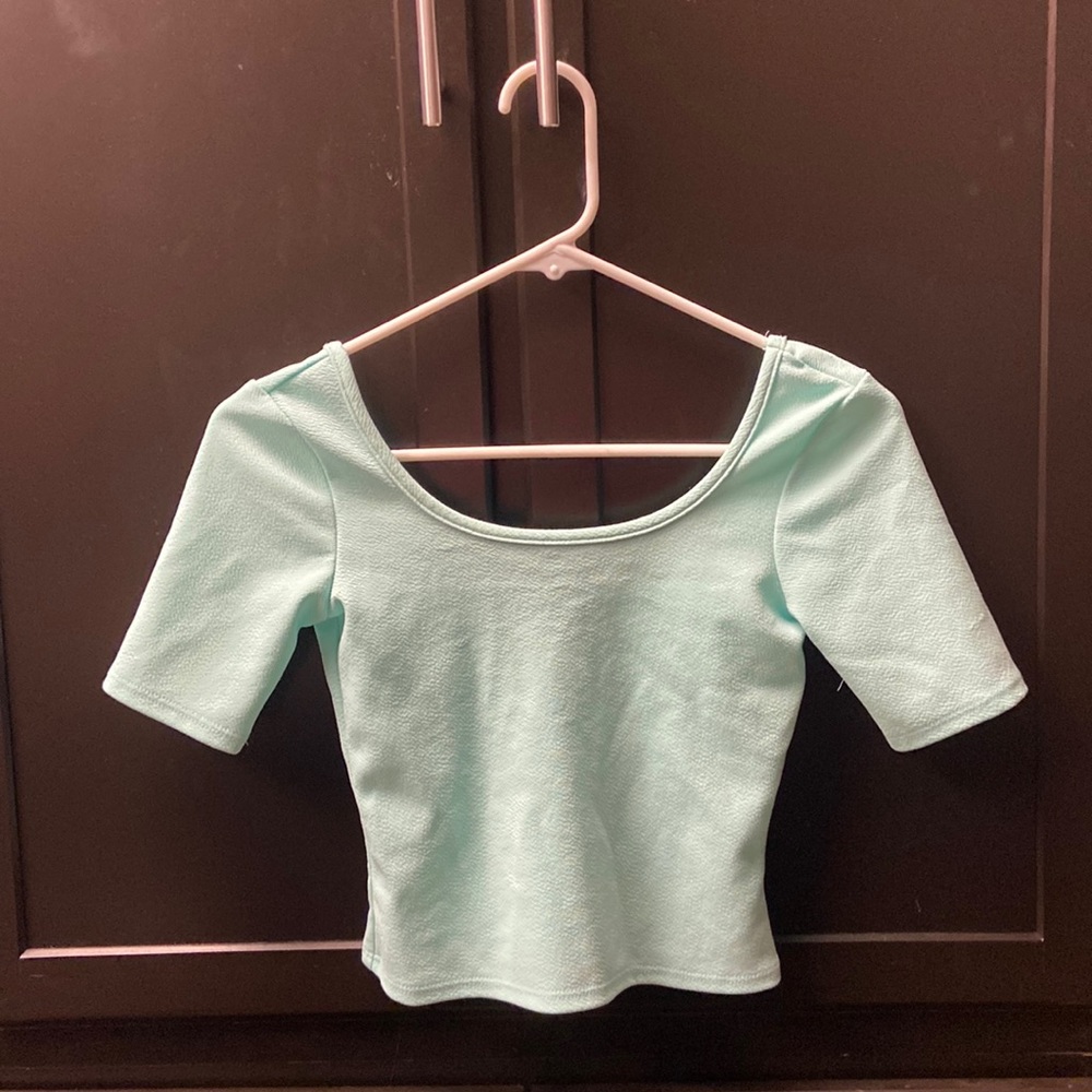 Mint Green Crop Top